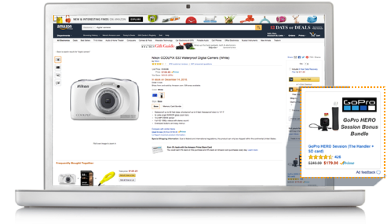 Online advertising - product display